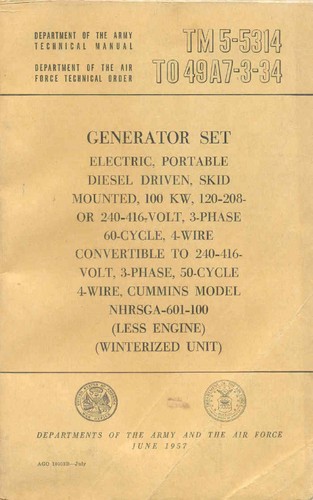 Tm5 5314 generator - tm5-5314,