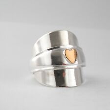 Spoon Ring Gold Heart Stunning