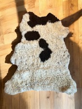 Real Sheep Skin Rug Soft Decorative For Sofa & Floor Living Room Decor 100x75 cm
