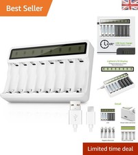 Universal [8-Slot] LCD Battery