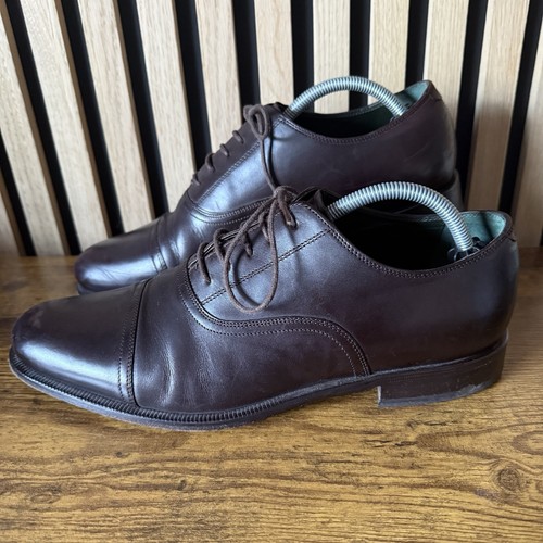Mens dark brown leather - m&s,