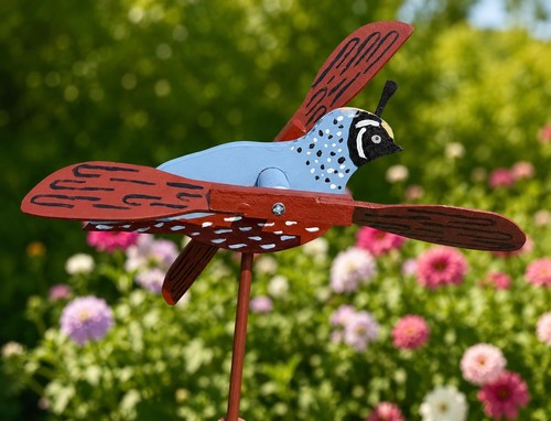 Handcrafted wooden whirligig - handcrafted,