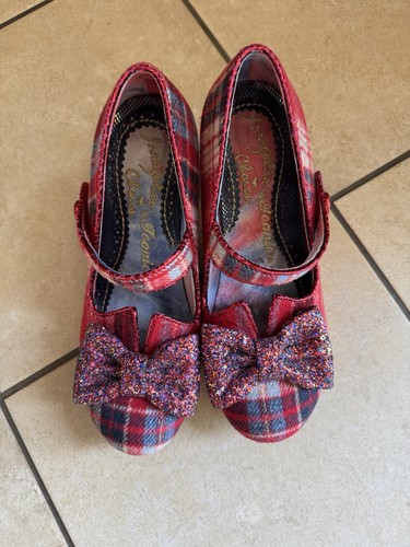 Irregular choice red - red, tartan
