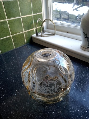 Edwardian acid etched smokey - ,