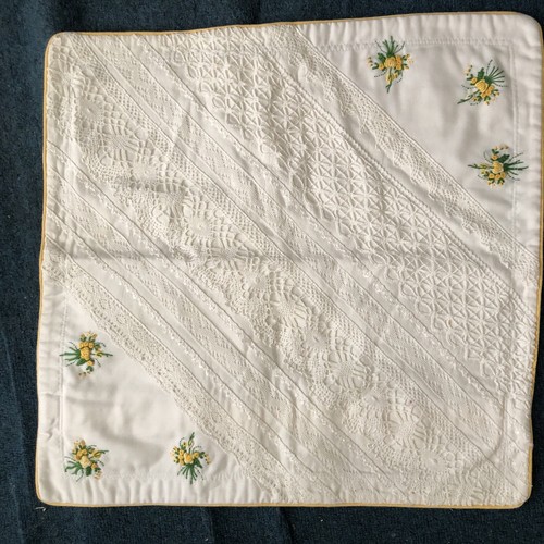 Lace cushion cover vintage - cushion,