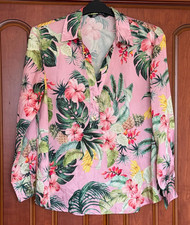 Zara Ladies Pink Floral Top Size XL