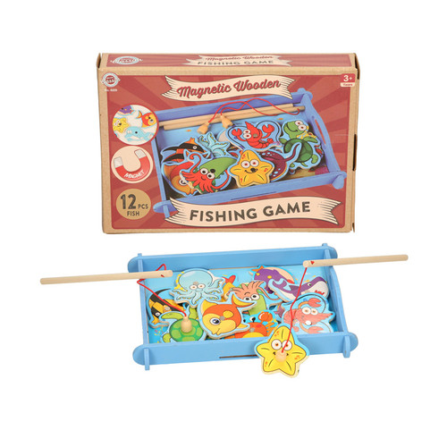 Wooden fishing game magnetic - wooden,