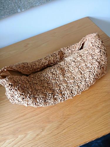 Topshop beige woven straw - beige,