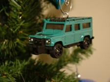 Land Rover Defender 110 4x4 custom Christmas tree ornament-Die Cast Metal Truck