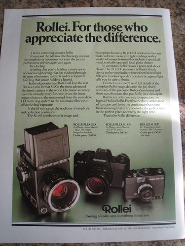 Rollei camera range rolleiflex - range,