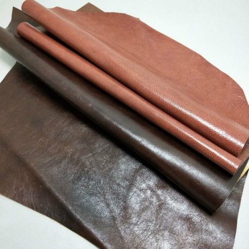 Genuine real leather chestnut - real,