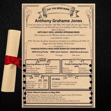 Personalised PARCHMENT SCROLL