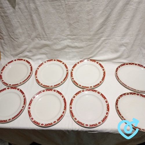 Maddock dinner set - maddock, red