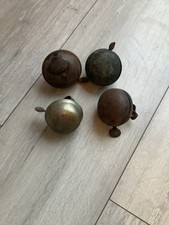 4 small poss  1920-40 ? Not working bike bells these are listed parts to restore