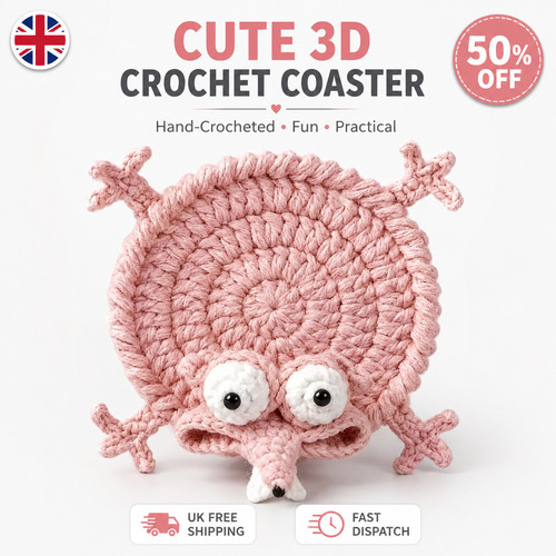 1xfunny crochet coasters cute - 1xfunny, coasters,