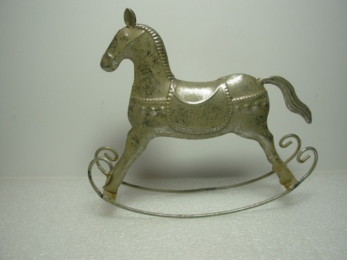 Tin plate rocking - tin, horse.
