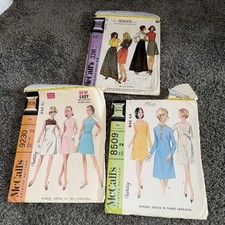 3 x Vintage McCall's Sewing