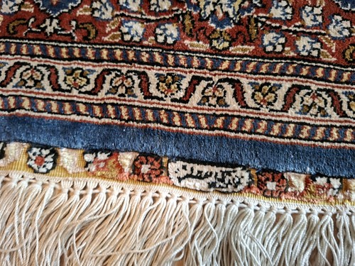 Signed hereke silk carpet hand - hereke,