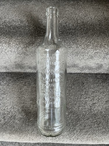 Large glass whiskey bottle - large,