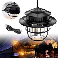 LED Camping Lamp Retro Hanging Tent Lamp Portable Stepless Dimming Camping Light