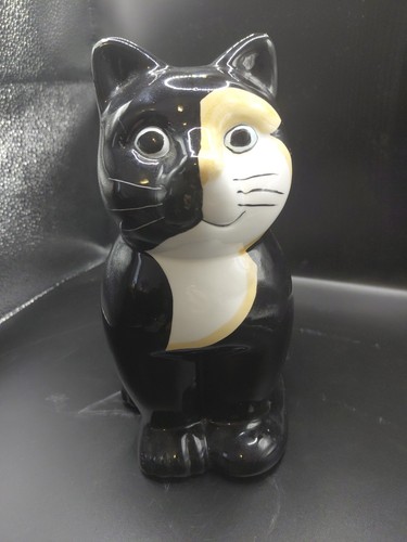 Pottery large black - pottery, cat
