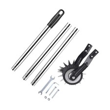 Wheel Rotary Edger Manual Lawn Edger Trimmer with 4 Sections Stainless Steel NEW