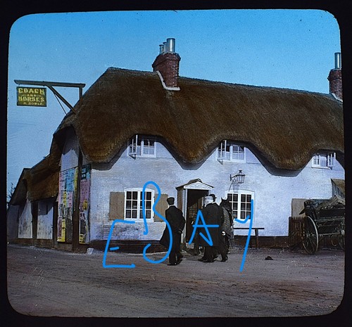 Photo coach and horses pub - horses,