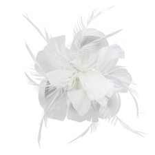 Flower Hair Clip Feathers Small Fascinator Mini Top Hat Wedding Royal Ascot Race