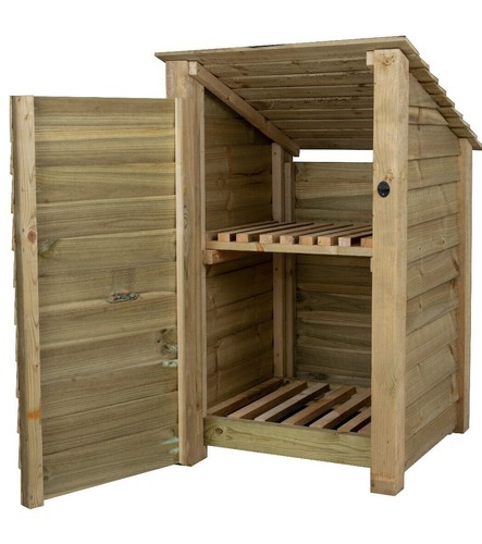 Log store firewood storage - log,