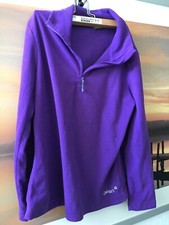 Gelert Womens Purple Windbreaker Jacket Size 12 1/4 Zip