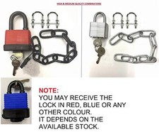 Wheelie Bin Lid Chain Lock System Easy to Install Stop ID Theft & Stop Fly Tip