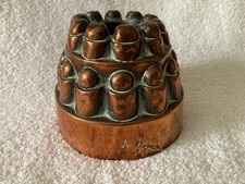 ANTIQUE  VICTORIAN COPPER JELLY MOULD MAKERS MARK FOR A K