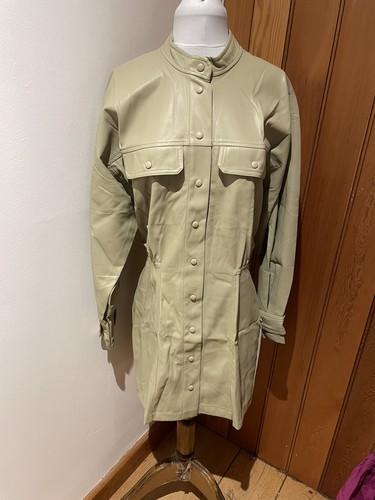 Zara pale green faux - zara,