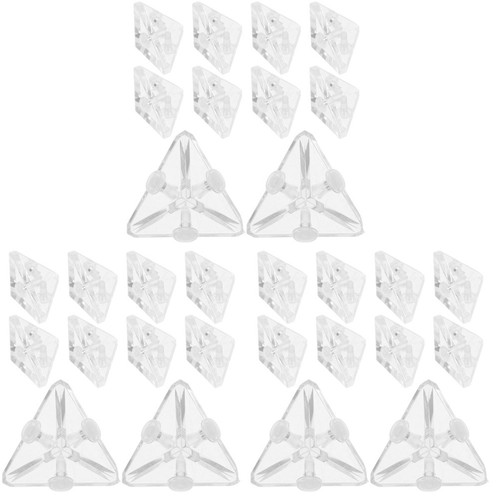30pcs durable clear acrylic - clear,