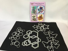 Sanntangle CREATIVE STENCILS SET for Tangling & Drawing & Instruction Book
