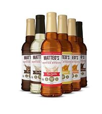 Sugar Free Coffee Syrup Matteos 750ml Zero Calories Choose From 13 Flavours