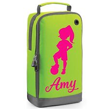 Personalised Girls Football Boot Bag with Name Pe Kit Sport Shoe Bag Female Gift