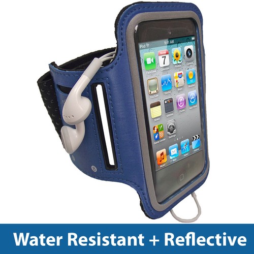 Blue sports armband for ipod - sports,