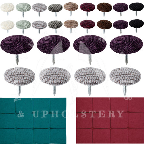 Covered nail back buttons - nail,