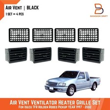 Black Set Air Vent Ventilator Grille FOR Isuzu Pickup TF Vauxhall Brava 97-02