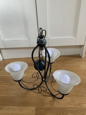 Vintage Victorian Gothic-Style 3-Arm Ceiling Light