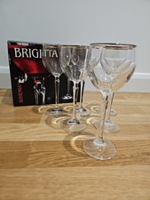 6×200ml  Bohemia Brigitta Crystal Wine Glasses