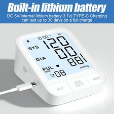 2025 Digital Automatic Blood Pressure Monitor Upper Arm BP Machine Heart Rate UK