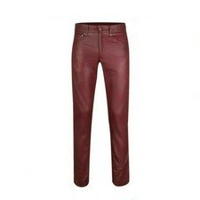 Mens Genuine Leather Pants
