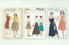 Bundle Vintage 1970s  Maudella NewLook Style Sewing Patterns Dress Skirts Blouse