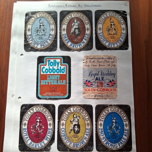 Beer bottle labels tolly - beer, 22