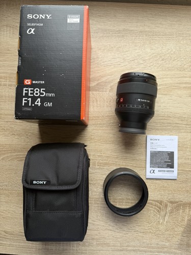 Sony 85mm gm g - fe, 1.4