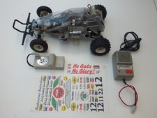 VINTAGE TAMIYA ORIGINAL FROG 1/10 BUGGY UNUSED BODY/CHARGER/BATTERY/REPO DECALS