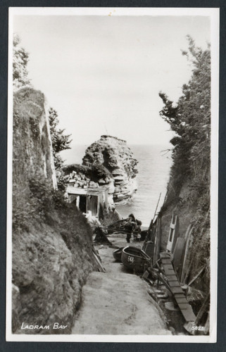 Postcard ladram bay - postcard, nr
