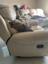 Real Leather Recliner Large